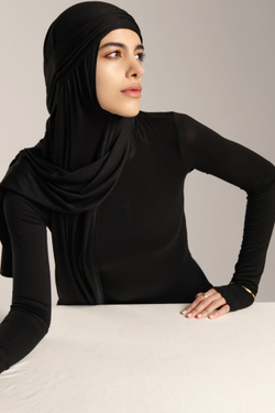 Хиджаб Молик тройка черный