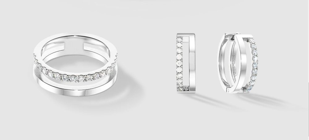 Кольцо Coeur de Lion Crystal-Silver 0136/40-1817 58