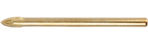 35486 Сверло по кафелю и стеклу 4 режущие кромки,титановое покрытие 6х60 мм FIT