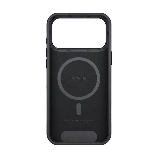 Чехол Pitaka Summa Case для iPhone 17 Pro, Черный | Twill