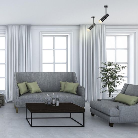 370573 OVER NT19 410 черный Накладной светильник IP20 GU10 50W 220V BATRA