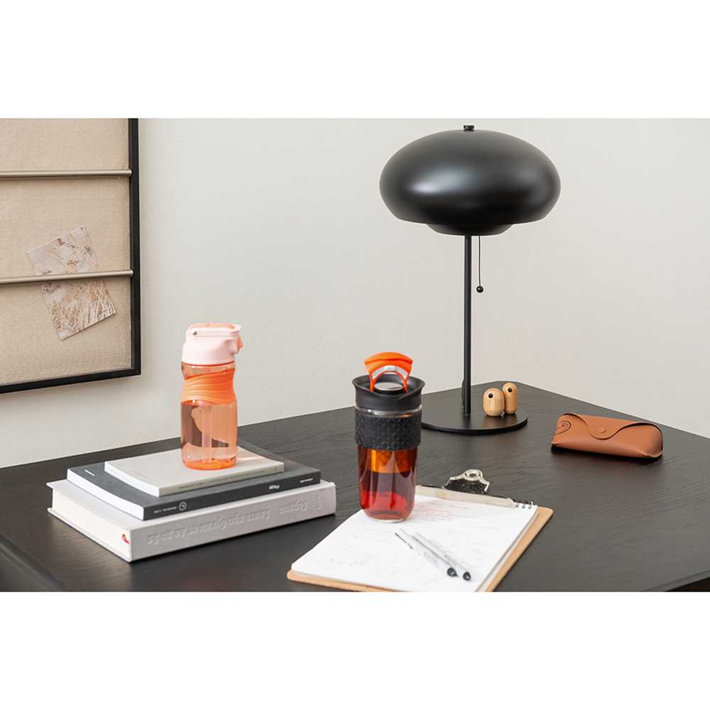 Бутылка для воды slow sip, 450 мл, розовая