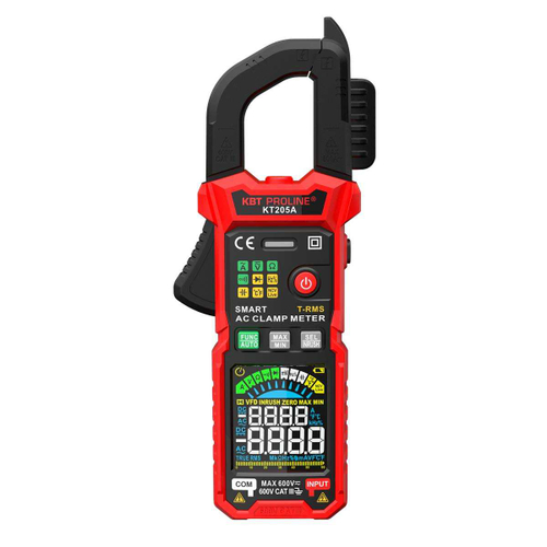 Токовые клещи цифровые КТ 205А серия PROLINE КВТ
