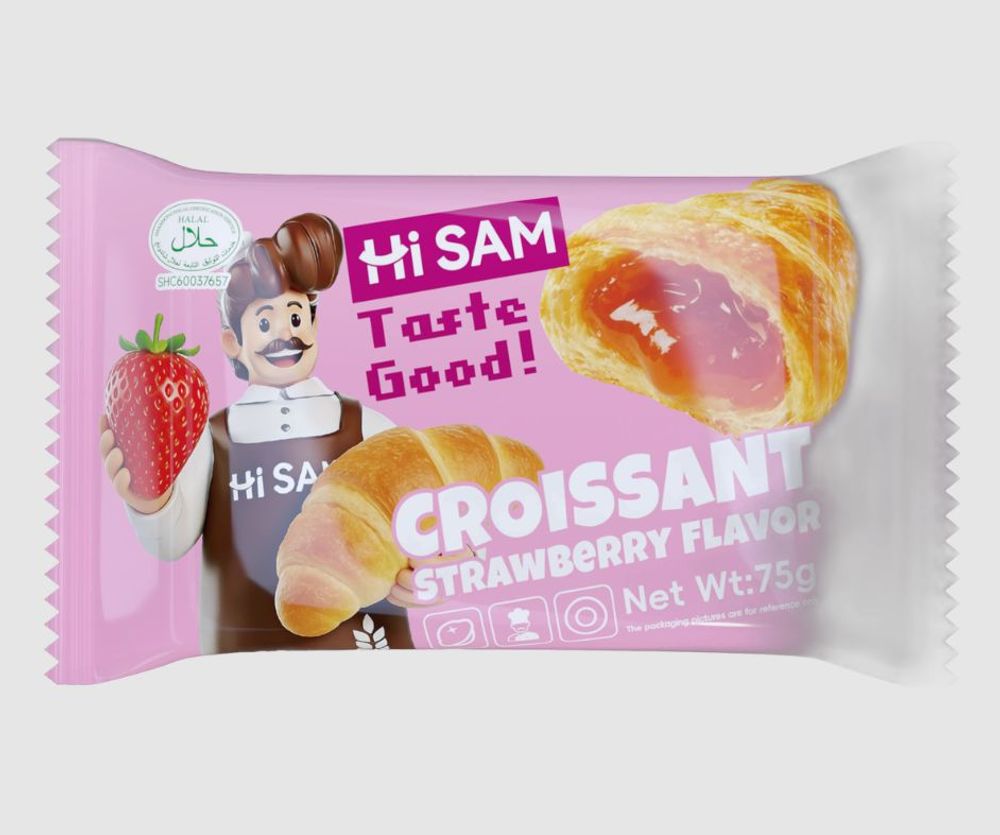 Hi Sam Круассан со вкусом клубники 75г