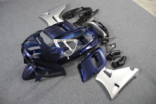 Комплект пластика для мотоцикла Kawasaki ZZR400/600 93-07 Сине-Серебристый