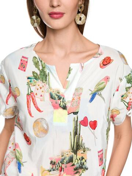 Marc Cain Блуза с принтом