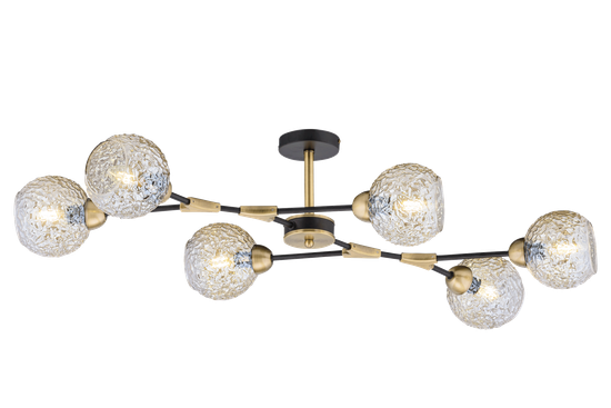 40253MD/6 MBK+AB (1) Люстра (NW)