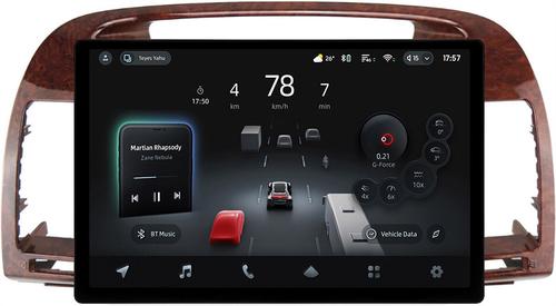 Магнитола для Toyota Camry 30 2001-2006 (рамка дерево 1) - Teyes CC4-PRO монитор 13" 2K QLED на Android 13, Быстрейшая, Snapdragon 778G, ИИ, CarPlay, DSP, 4G SIM-слот