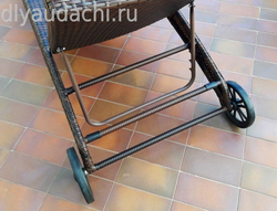 Лежак-шезлонг из искусственного ротанга МОНАКО