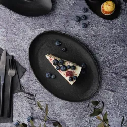 Блюдо овальное 26,8*19 см Smooth Black Raw Stellar P.L. Proff Cuisine [3]