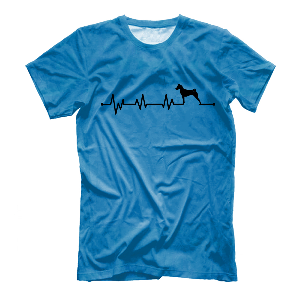 Футболка "Басенджи - сердечный ритм"