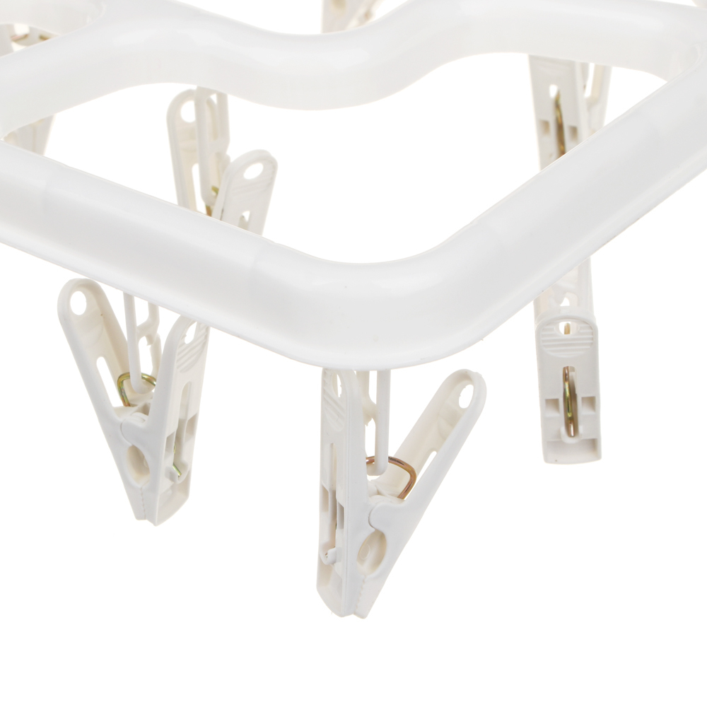 Сушилка для белья подвесная с прищепками 16шт