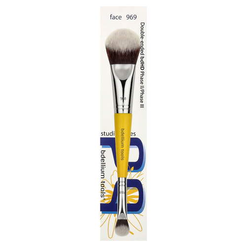 Bdellium Tools, Studio Series, двусторонняя кисть, для лица 969, 1 шт.