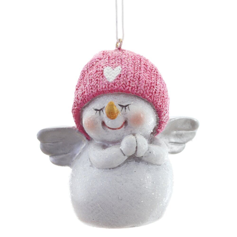 GAEM Фигурка декоративная подвесная "Снеговик", L5,5 W4,5 H7,5 см, 2в.