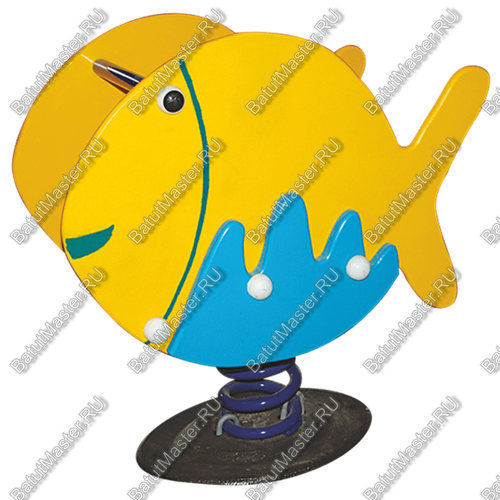 Детская качалка для игровых комнат, площадок "Рыба"