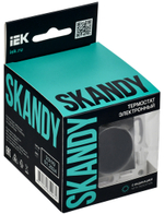 SKANDY Термостат электронный с индикацией SK-T01G графит IEK