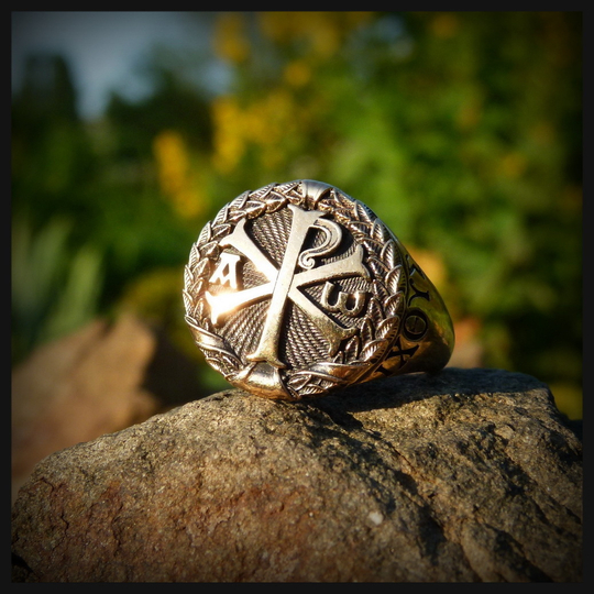 Кольцо "Хризма" литье художественное , бронза