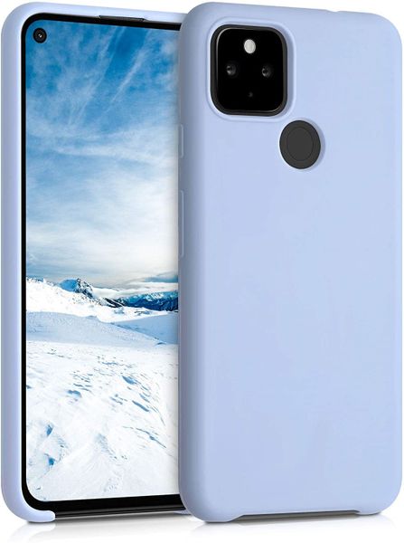 Силиконовый противоударный чехол Aioria для Google Pixel 4a (Голубой)