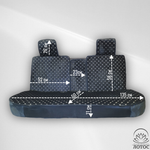 Универсальный чехол на весь салон из велюра в черном цвете с золотой нитью