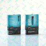 Голубой вибратор со снимающейся насадкой Nyx Key