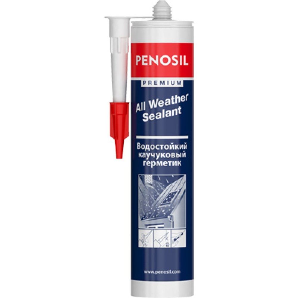 Герметик Penosil All Weather (Пеносил Ал Веазер) для кровли каучуковый всесезонный, 310 мл