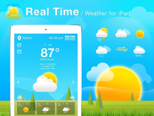 Weather HD – очень удобный и оригинальный способ, представить прогноз погоды