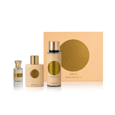 Khadlaj Cream Velvet Gift Set 1 pcs