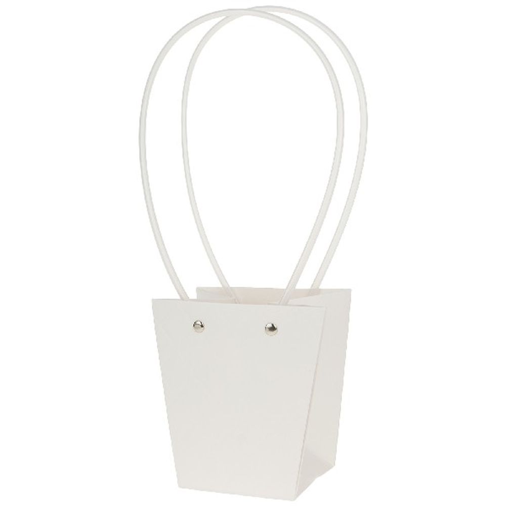 Пакет Мастхэв M конус "Diamond" 12x8xH12,5 (Белый)