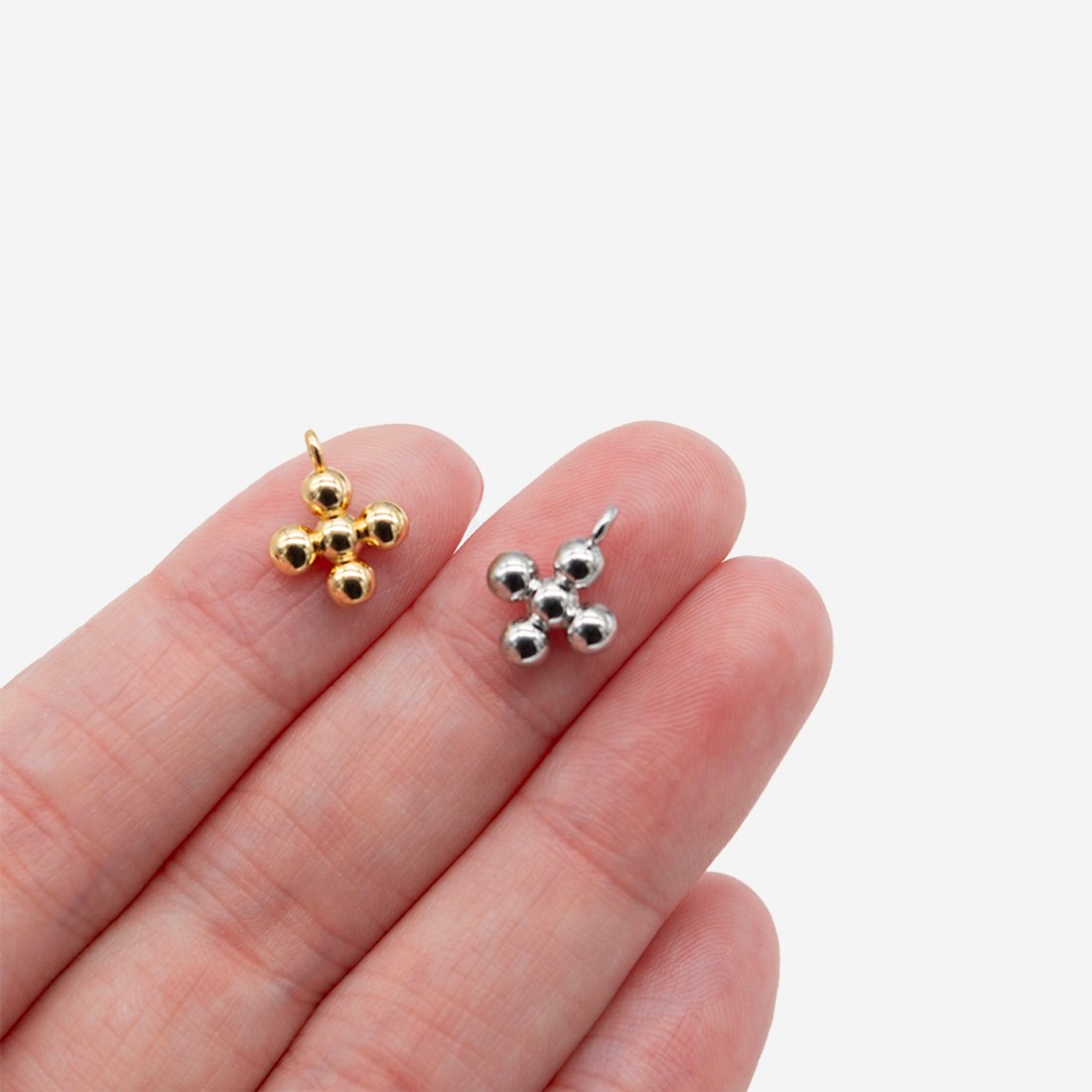 Подвеска в виде крестика, 12*9мм, позолота