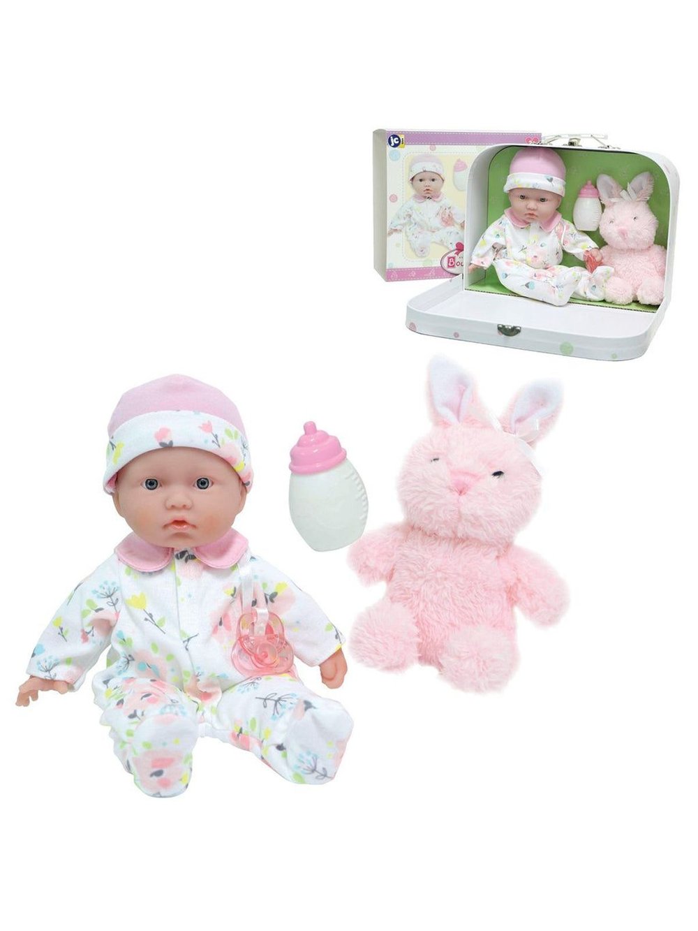 Кукла BERENGUER мягконабивная в чемоданчике 28см (13214)
