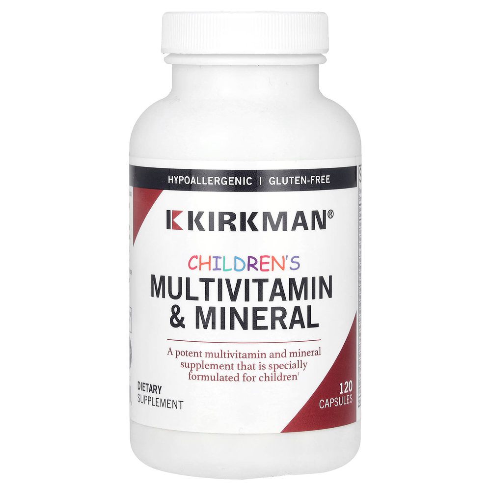 Kirkman Labs, мультивитамины и минералы для детей, 120 капсул