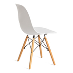 Стул CINDY (EAMES) (mod. 001) дерево бук/металл/сиденье пластик, 51x46x82см, white (белый)