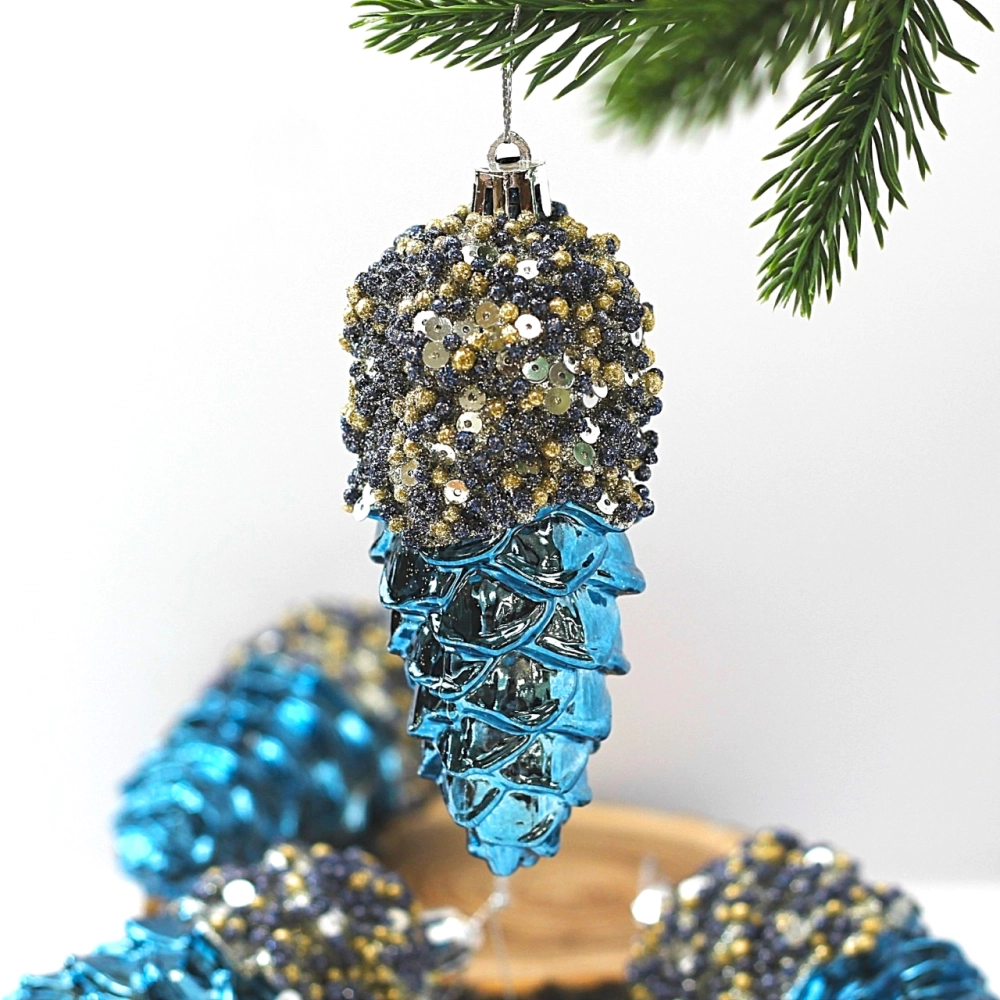 Набор украшений SHINE «Forest miracle» 11 см (4 шт.), night blue