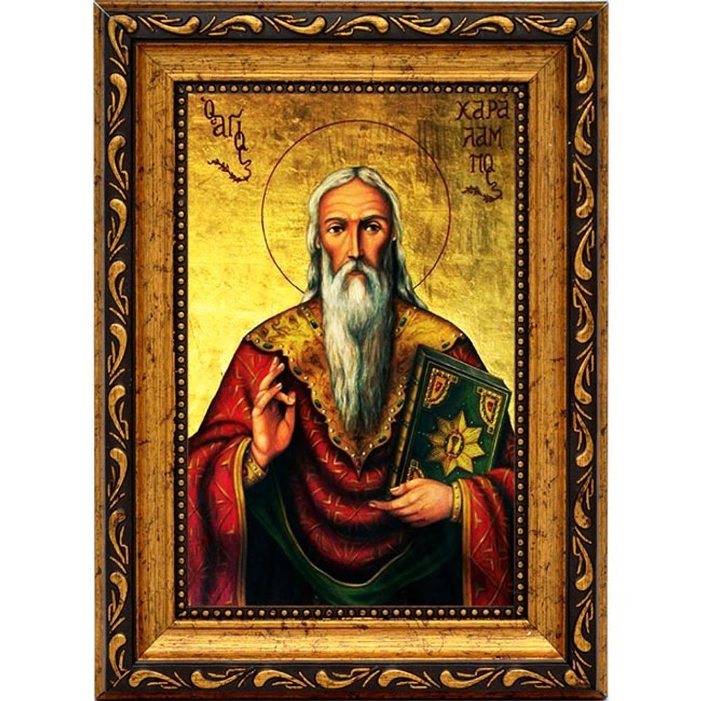 Харалампий Магнезийский священномученик. Икона на холсте.