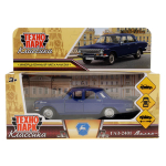 Модель ин. мет. "Газ-2401 Волга" 12см. двери, темно-синий, коробка 2401-12-BL (Технопарк)