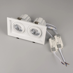 Светильник MS-VORTEX-BUILT-S250x140-2x30W Warm3000 (WH-WH, 30 deg, 230V) (Arlight, IP20 Металл, 5 лет) 057766