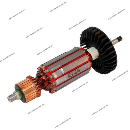 Якорь подходит для УШМ 9554HN, 9554NB, 9555HN, 9555NB (аналог 515619-7)