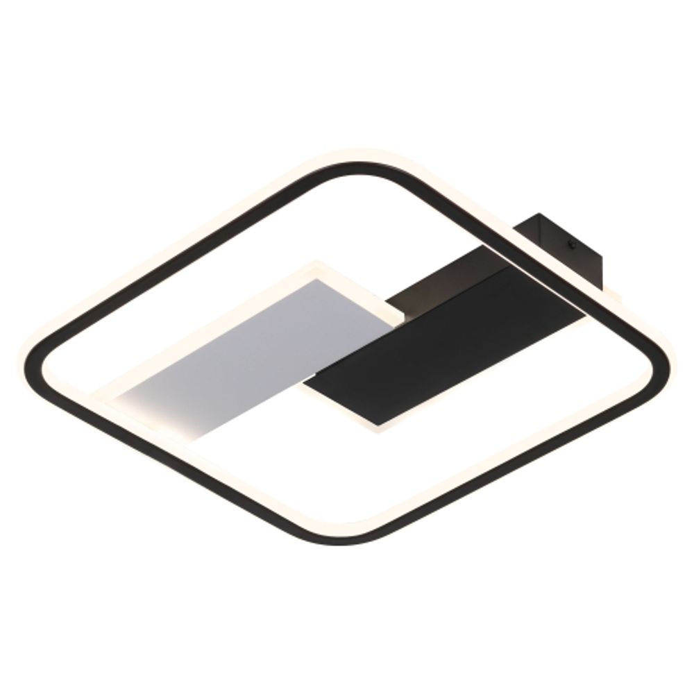 Светильник потолочный светодиодный ЭРА Модерн Henri CLL-1-104W 3K-6,5K RC BK с ДУ черный