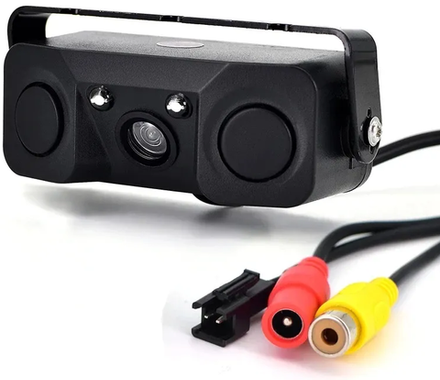 Автомобильная камера заднего вида с парктроником С716