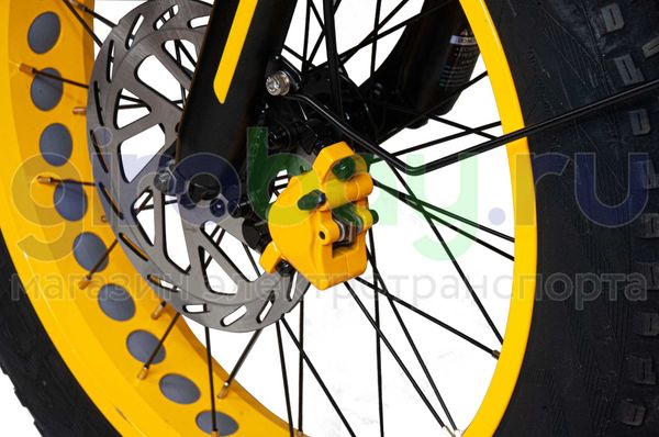 Электровелосипед Minako F10 Pro 2025 года (48V/20Ah) - Желтый обод