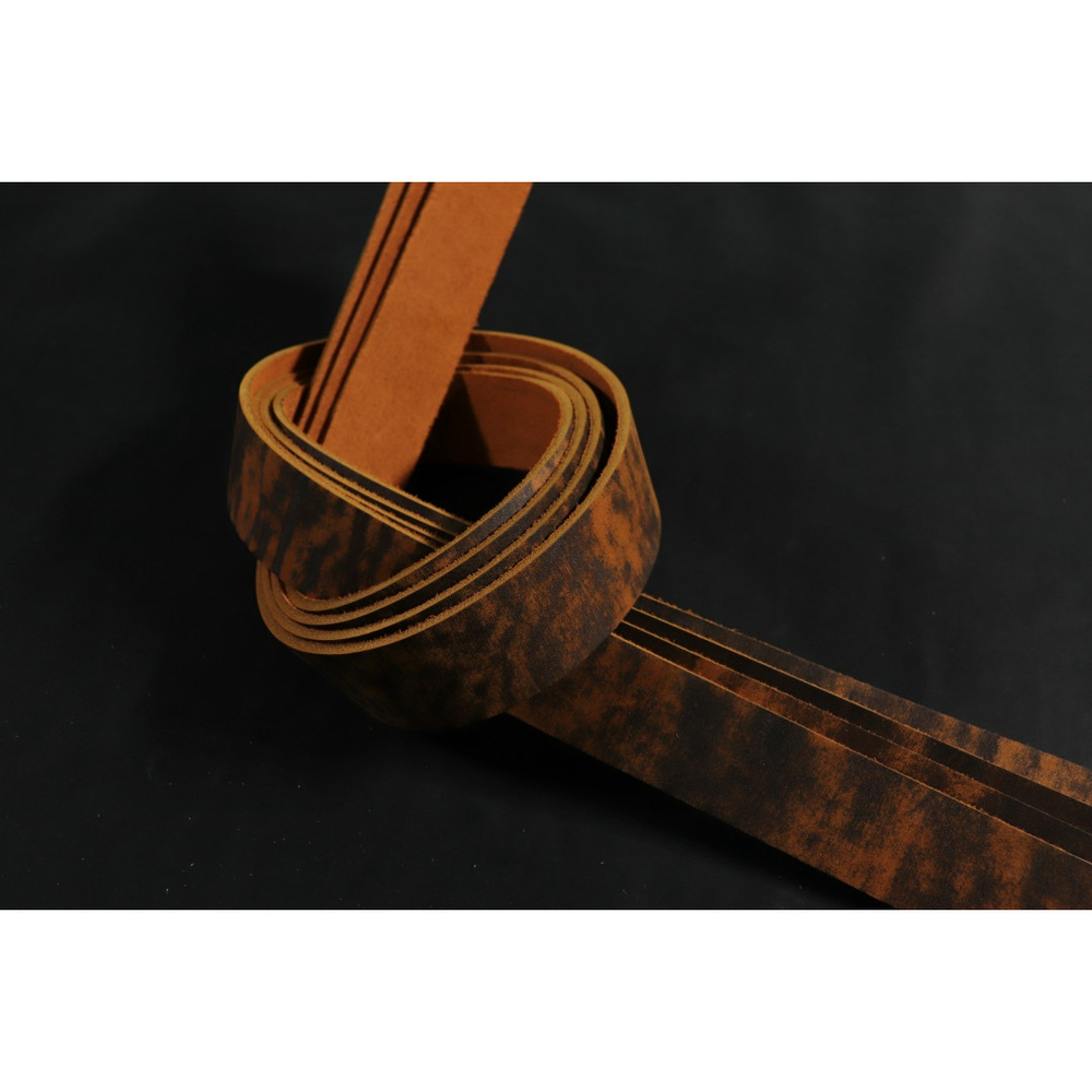 Ременная заготовка рыжий лофт гладкая⠀