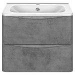 База под раковину Vico 600 подвесная, 2 выкатных ящика soft close, Beton