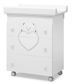 Детский пеленальный комод Erbesi Cucciolo белый