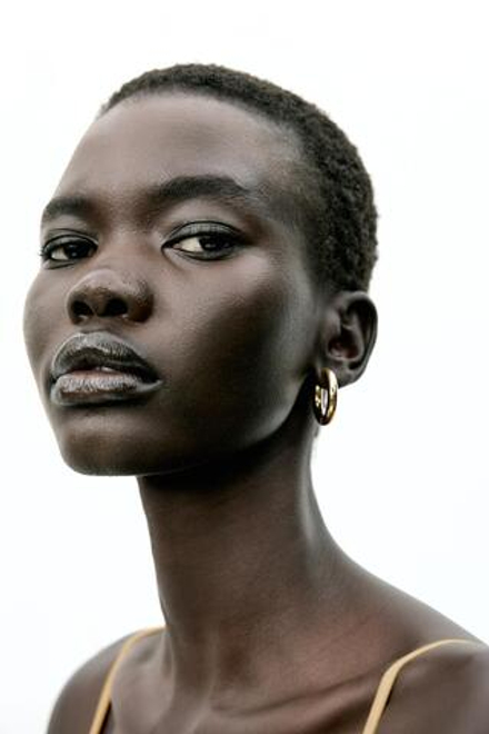 ZARA СЕРЬГИ-КОЛЬЦА, ЗОЛОТИСТЫЙ