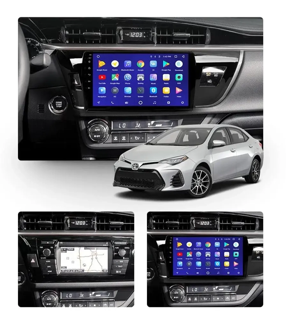 Магнитола для Toyota Corolla 2013-2016 - Roximo RX-1103 Android 13, ТОП процессор, 8/128, SIM-слот