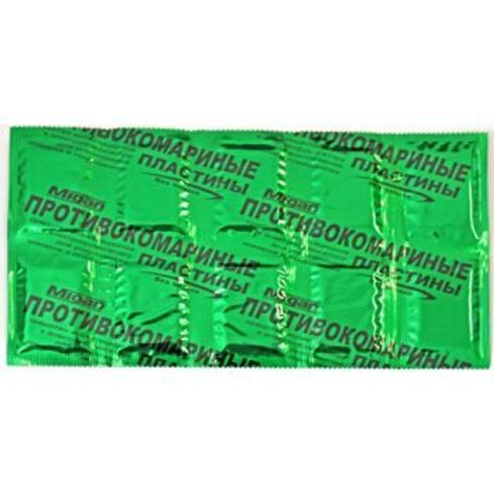 Пластины от комаров Миган 9шт/уп