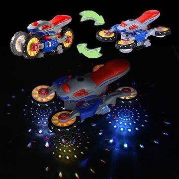 Трюковой мотоцикл Stop Motor (свет/звук, вращается на 360 градусов)