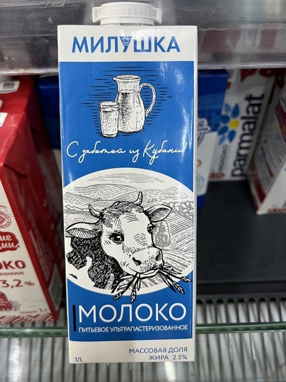 Молоко Милушка 2.5% 1л ГОСТ