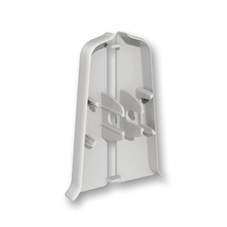 Торцевые (пара) для плинтуса 55мм "Деконика", 002 Светло-серый