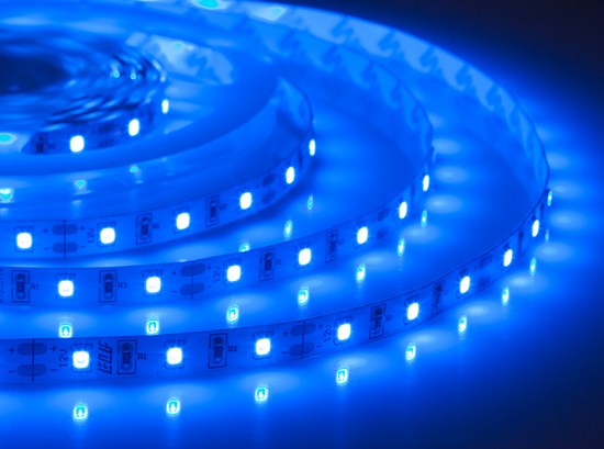 Лента светодиодная герметичная ELF GERMES, 300SMD (2835), 12В, IP65, 5 м, синяя